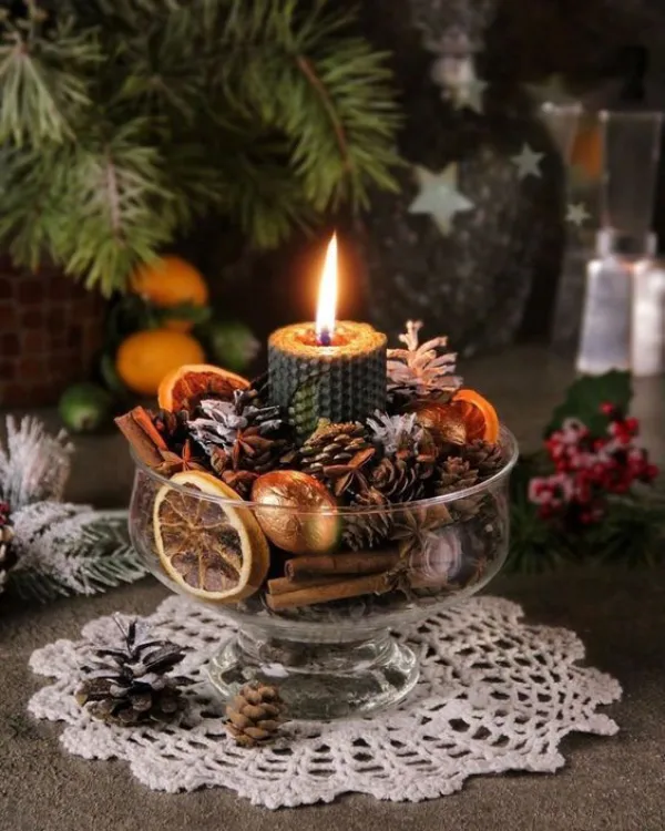 شمع های دکوراتیو برای تزیینات کریسمس