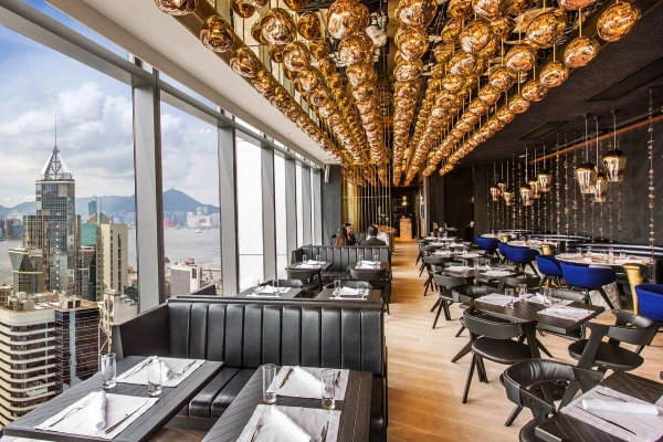 رستوران آلتو در هنگ کنگ بر اساس چهار عنصر آب، خاک، باد و آتش