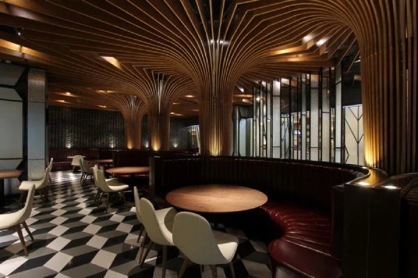 رستوران و کافی شاپ Jordan Road در چین با طراحی بامبو