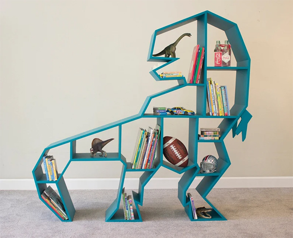 مدل کتابخانه فانتزی برای اتاق کودک
