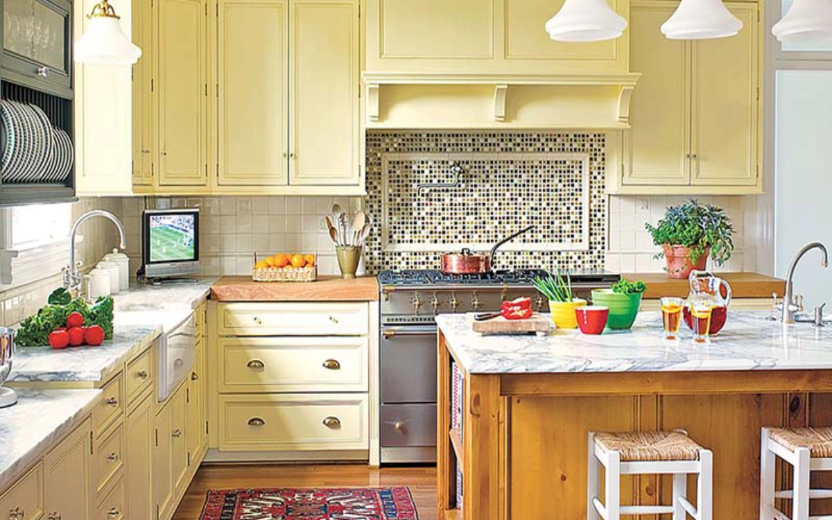 سرک کشیدن به آشپزخانه‌های جذاب با رنگ‌های پاستلی
