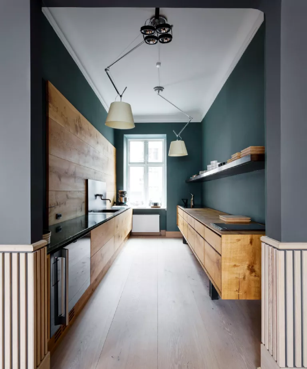 کابینت‌های دیواری بر بزرگتر شدن فضای آشپزخانه