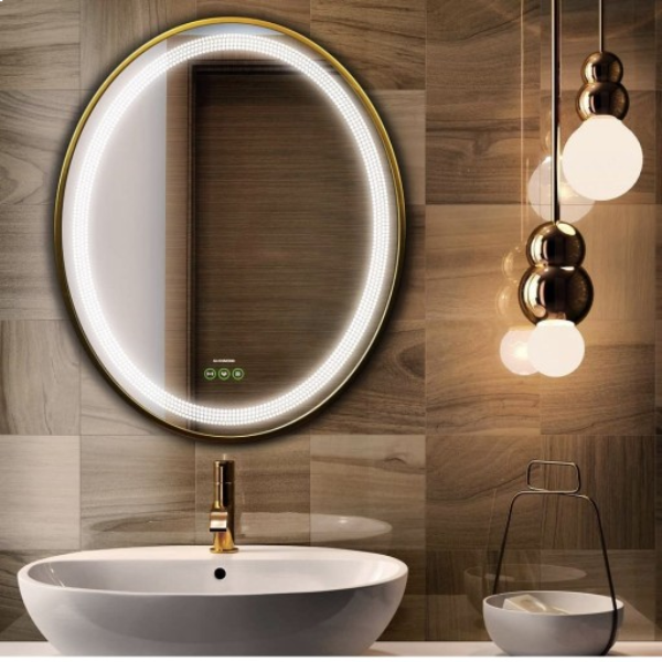 آینه سرویس بهداشتی شیک با لامپ LED
