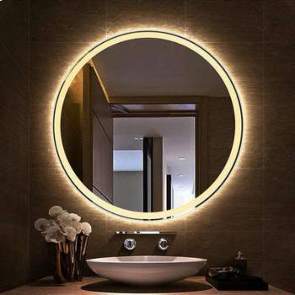 آینه سرویس بهداشتی شیک با لامپ LED
