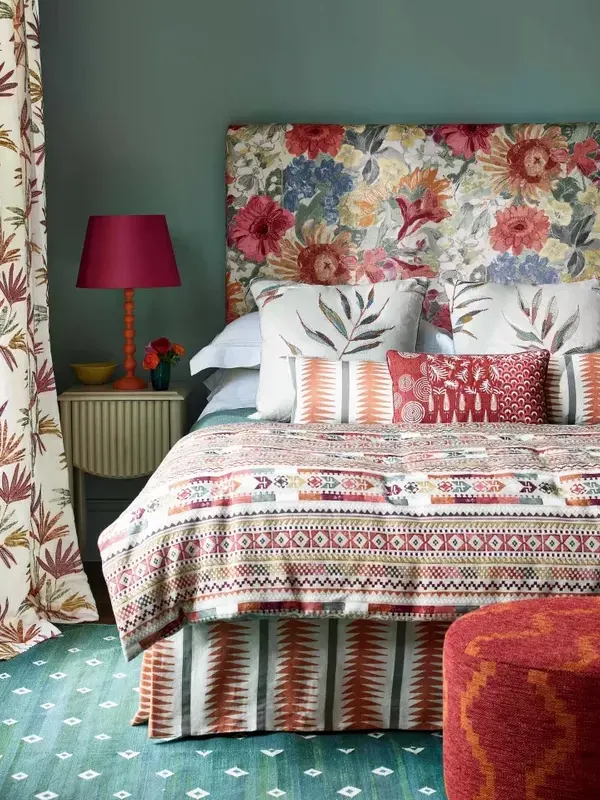 ترکیب طرح ها در بهترین رنگ برای اتاق خواب