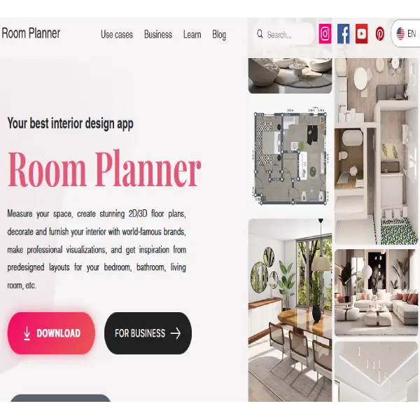  Room Planner وبسایت در زمینه طراحی دکوراسیون داخلی