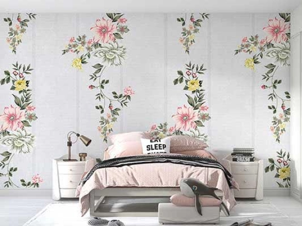 کاغذ دیواری گلدار